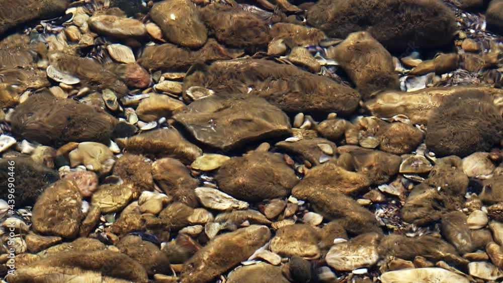 Pure Sea Water and the Stones in Underwater Pure Sea Water and the Stones in Underwater