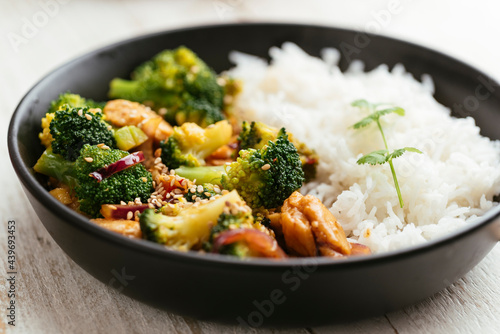 Broccoli, Vegan Chickun Stir-fry photo