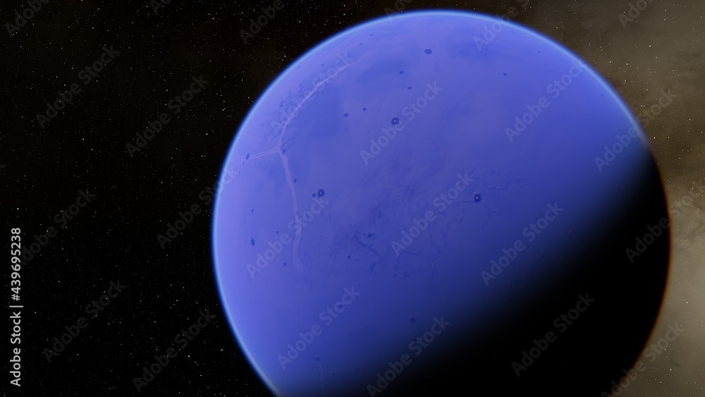planet suitable for colonization, earth-like planet in far space, planets background 3d render planet suitable for colonization, earth-like planet in far space, planets background 3d render