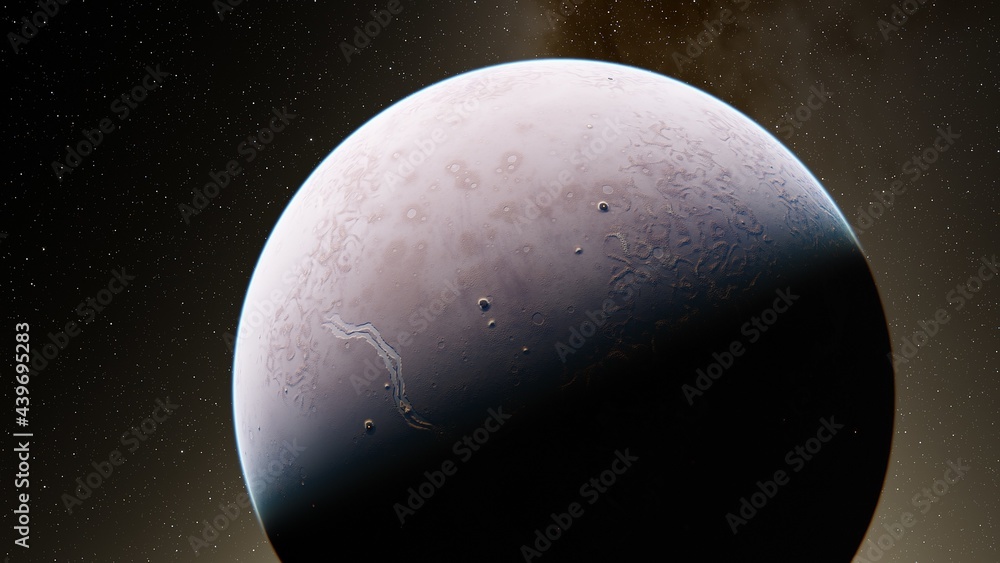 planet suitable for colonization, earth-like planet in far space, planets background 3d render planet suitable for colonization, earth-like planet in far space, planets background 3d render
