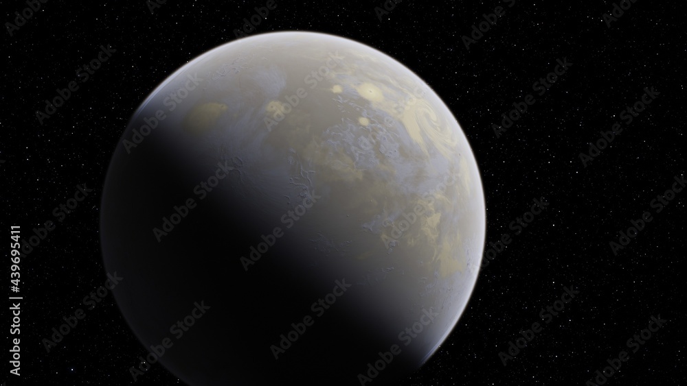 planet suitable for colonization, earth-like planet in far space, planets background 3d render planet suitable for colonization, earth-like planet in far space, planets background 3d render