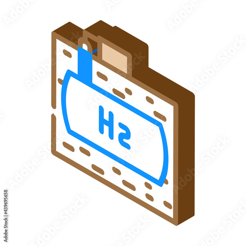 underground storage hydrogen isometric icon vector. underground storage hydrogen sign. isolated symbol illustration