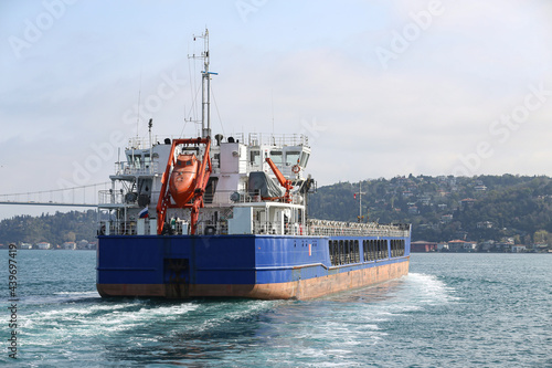 Cargo Ship in Sea