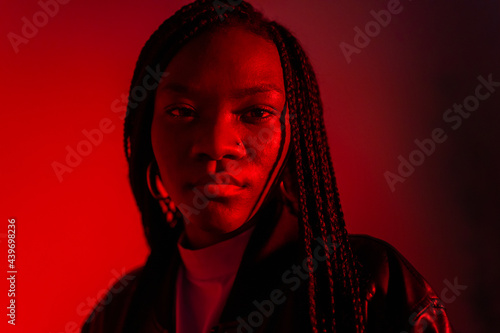 Wallpaper Mural Studio Portrait Of A Young Woman In Red.  Torontodigital.ca