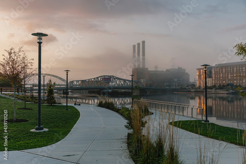 Sunrise in Providence, Rhode Island  photo