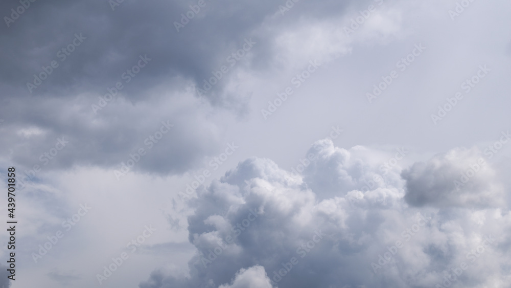 Cloudy summer weather before rain