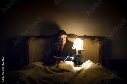 Woman reading a book
