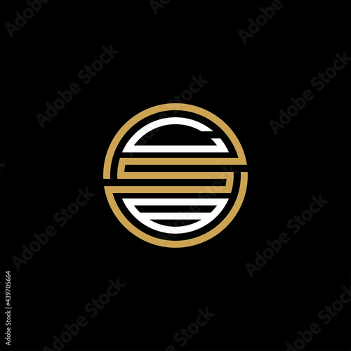 CSB creative letter logo design vector icon illustration photo