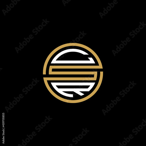 CSR creative letter logo design vector icon illustration