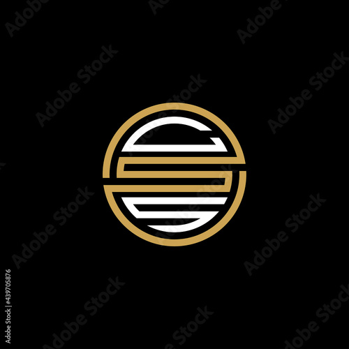 CSS creative letter logo design vector icon illustration