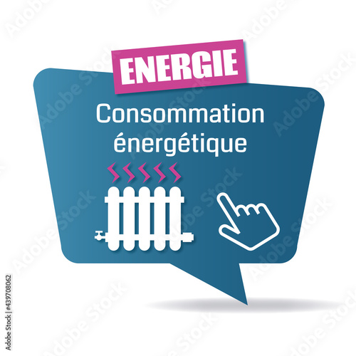 Logo consommation énergétique.