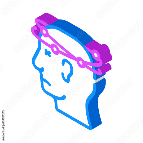 disorientation neurosis isometric icon vector. disorientation neurosis sign. isolated symbol illustration