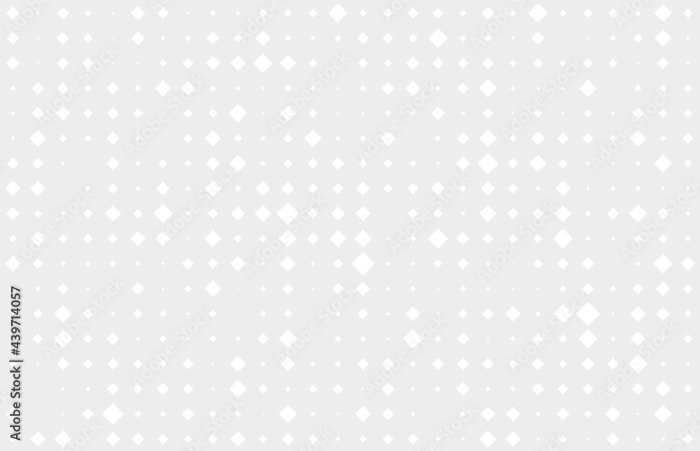 Abstract monochrome background with random rhombuses. Stylish modern dotted texture.