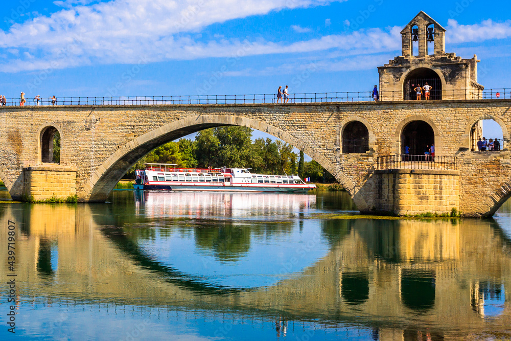 Avignon Bridge on the Rhone