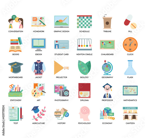 College , Thin Line and Pixel Perfect Icons