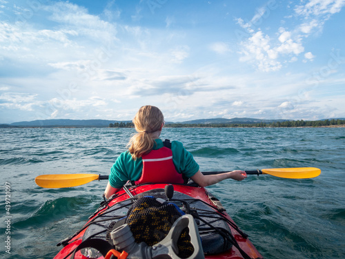 Family Kayaking Trip on Freshwater Great Lake Georgian Bay Killa photo