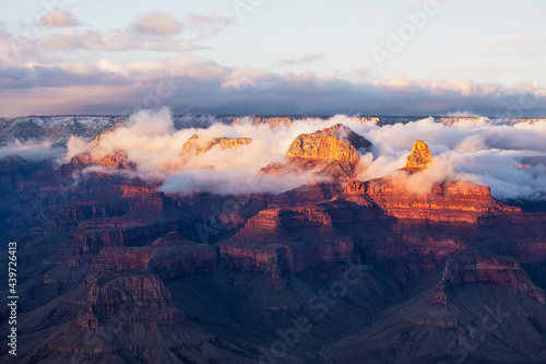 Clouds over Grand Canyon Peaks photo