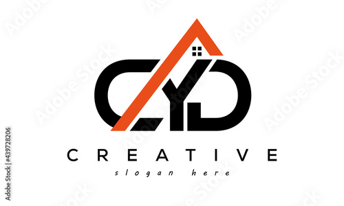 CYD letters real estate construction logo vector photo