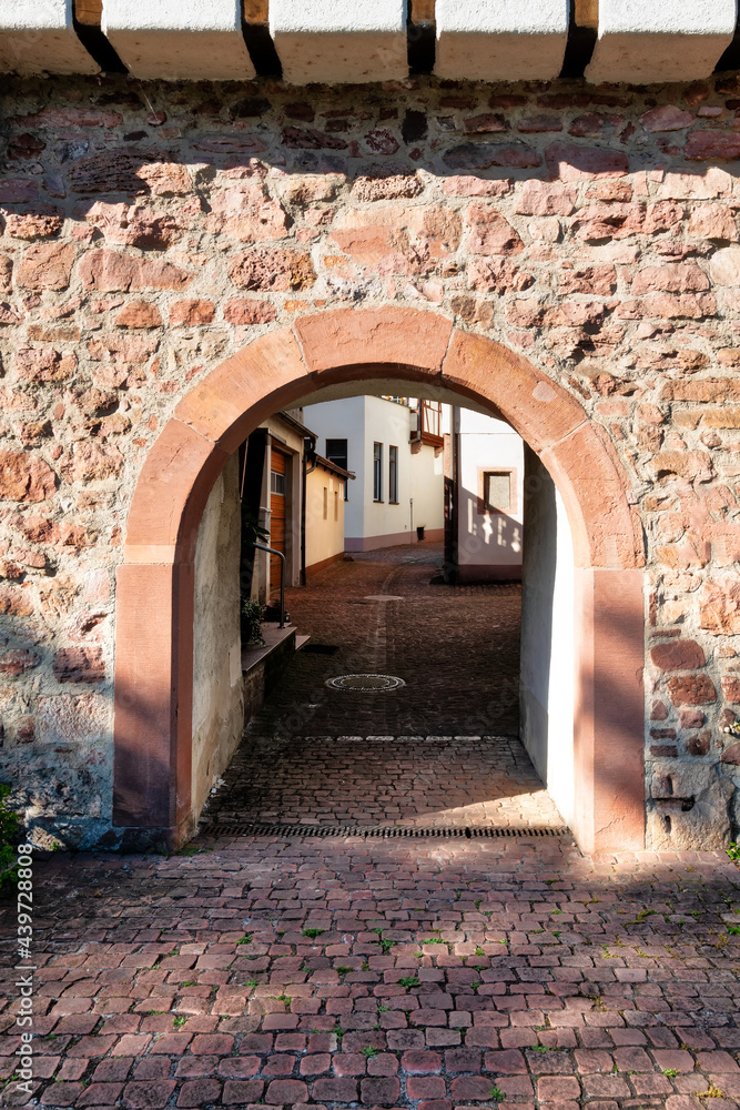 Fototapeta premium Amtsschreiberpförtchen in Gemünden am Main, Germany