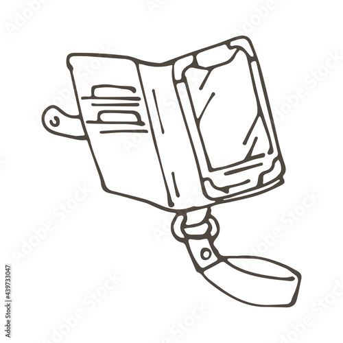 手帳型スマートフォンケース　イラスト