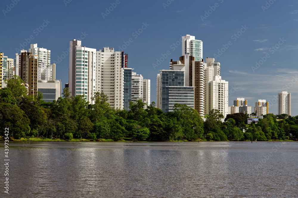 Londrina, Brazil - May 2021: Igapó lake (city centre)