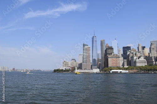 NY city skyline from the river