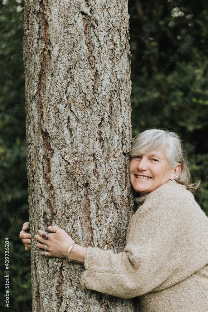 Woman Hugging Tree Woman Hugging Tree