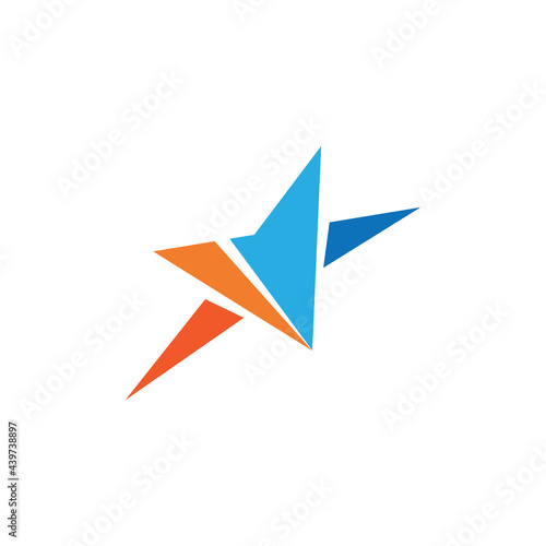 Star logo template. vector icon illustration