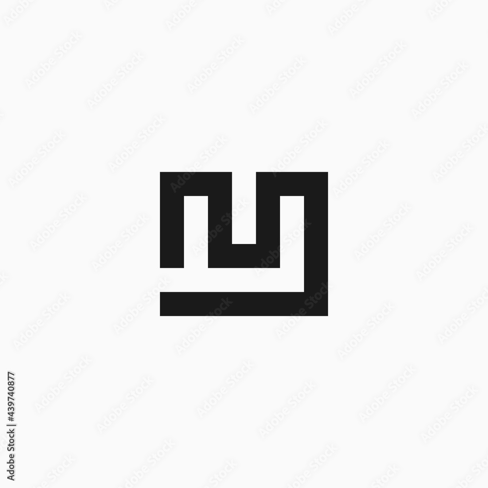 MF letter logo design in square MF letter logo design in square