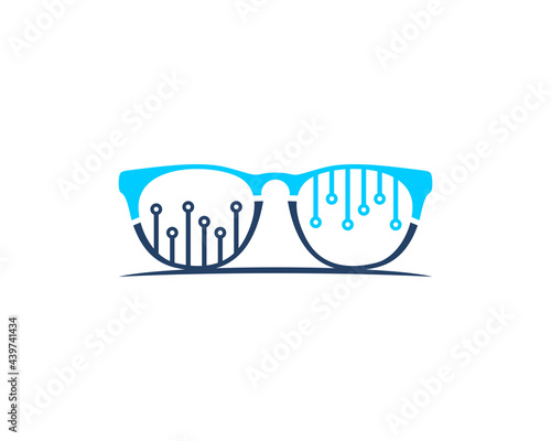 Eyeglasses with circuit technology inside