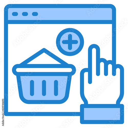 busket blue style icon