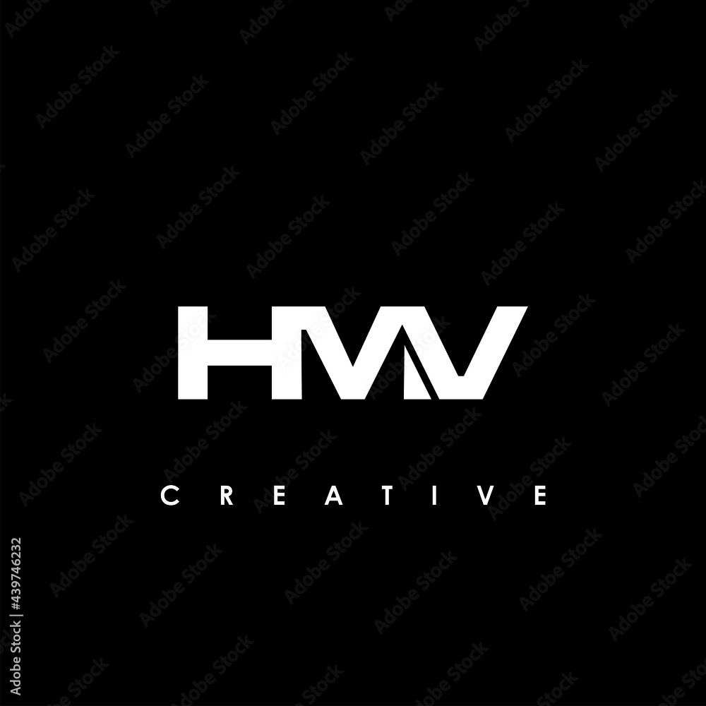 HMV Letter Initial Logo Design Template Vector Illustration