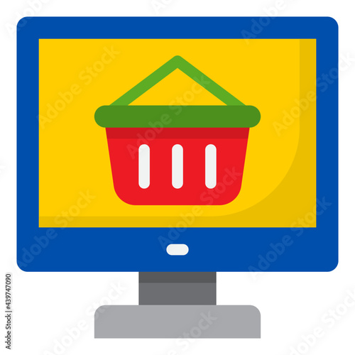 busket flat style icon