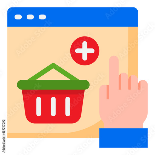 busket flat style icon