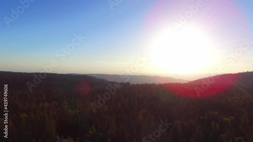 Camping in High Sierras in the Sequoia National Forest.  Hiking and camping among the Giant Sequoia trees in the California mountain range.  Mountain Home State Forest. photo