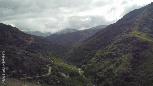 Camping in High Sierras in the Sequoia National Forest.  Hiking and camping among the Giant Sequoia trees in the California mountain range.  Mountain Home State Forest. photo