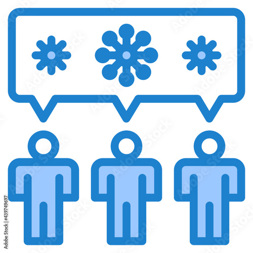 people blue style icon