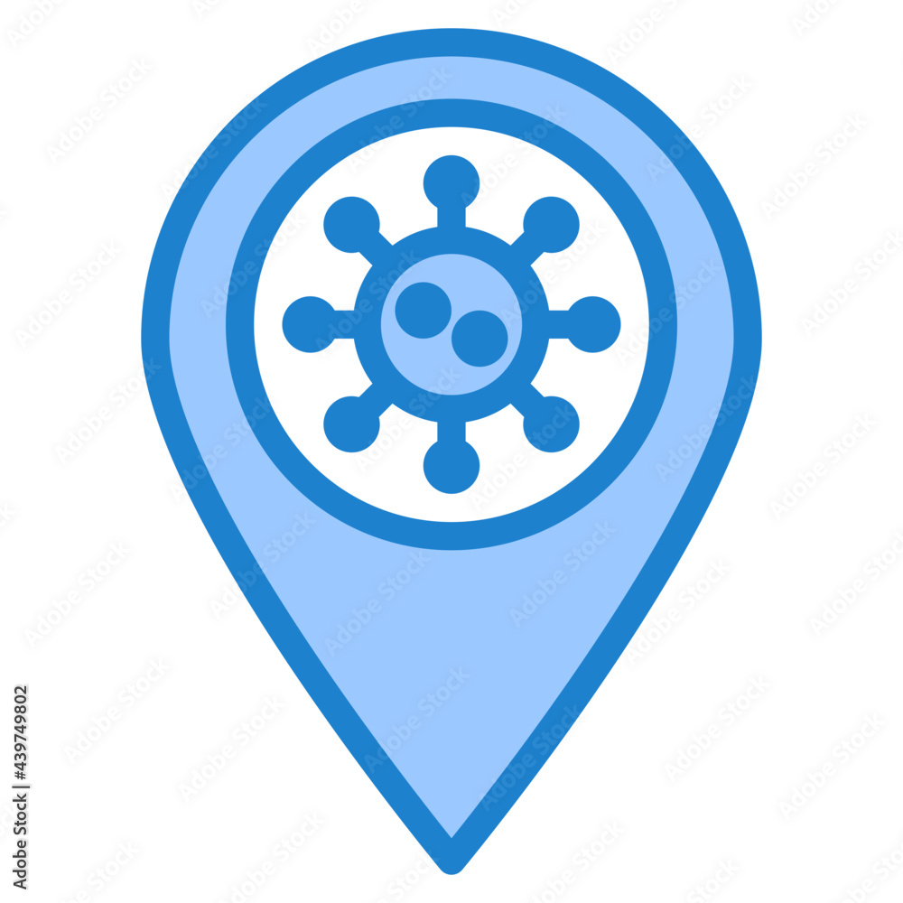 virus blue style icon virus blue style icon