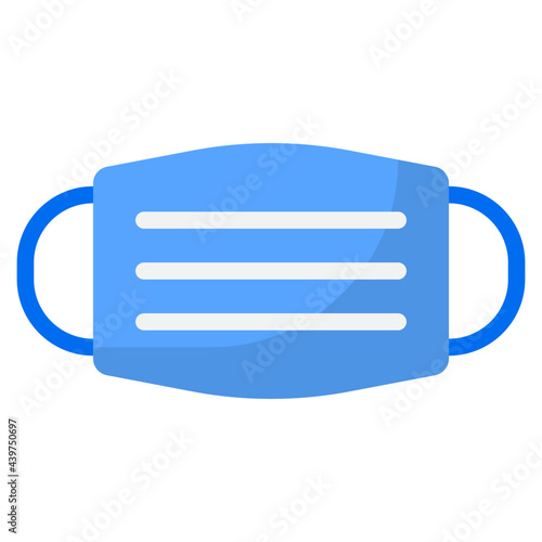 facemask flat style icon