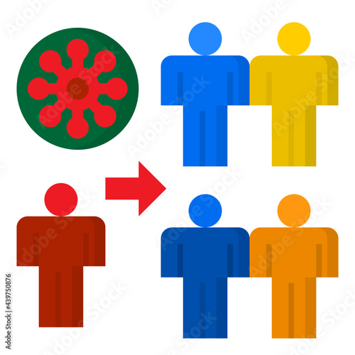 virus flat style icon