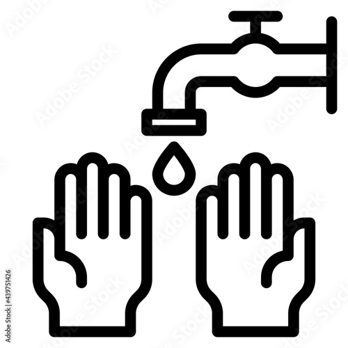 virus outline style icon