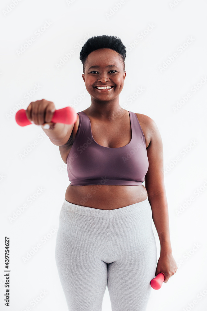 Beautiful Woman Exercising in Studio Beautiful Woman Exercising in Studio