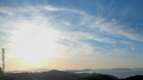 瀬戸内海の日の出・朝日　（タイムラプス）