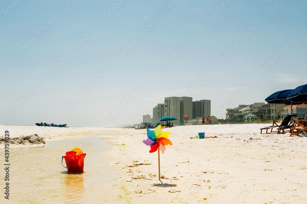 Abandoned beach toys in Destin, Florida Abandoned beach toys in Destin, Florida