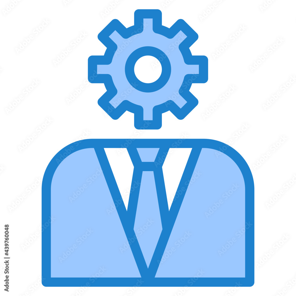 Setting blue style icon Setting blue style icon