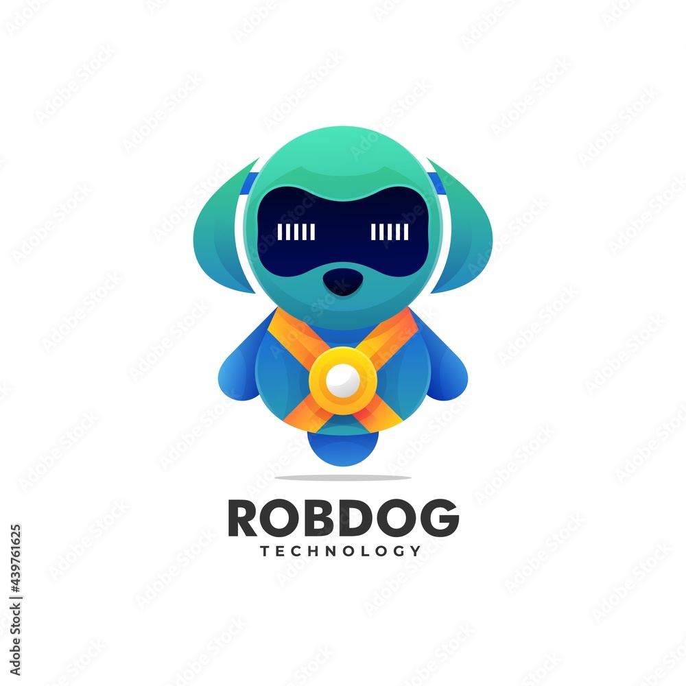 Vector dog robot 2025