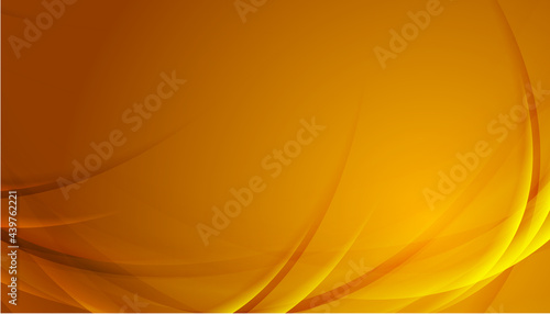 Orange glowing shiny waves abstract background. Vector design