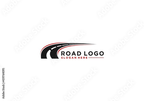 road construction logo road maintenance creative sign concept in white background