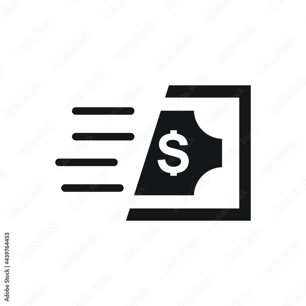 Money transfer icon design vector illustration Money transfer icon design vector illustration