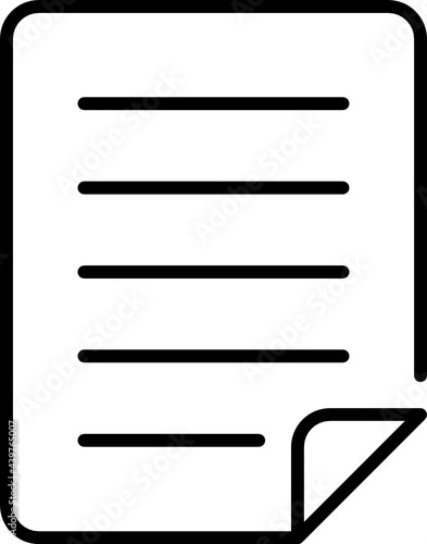 Outline document icon